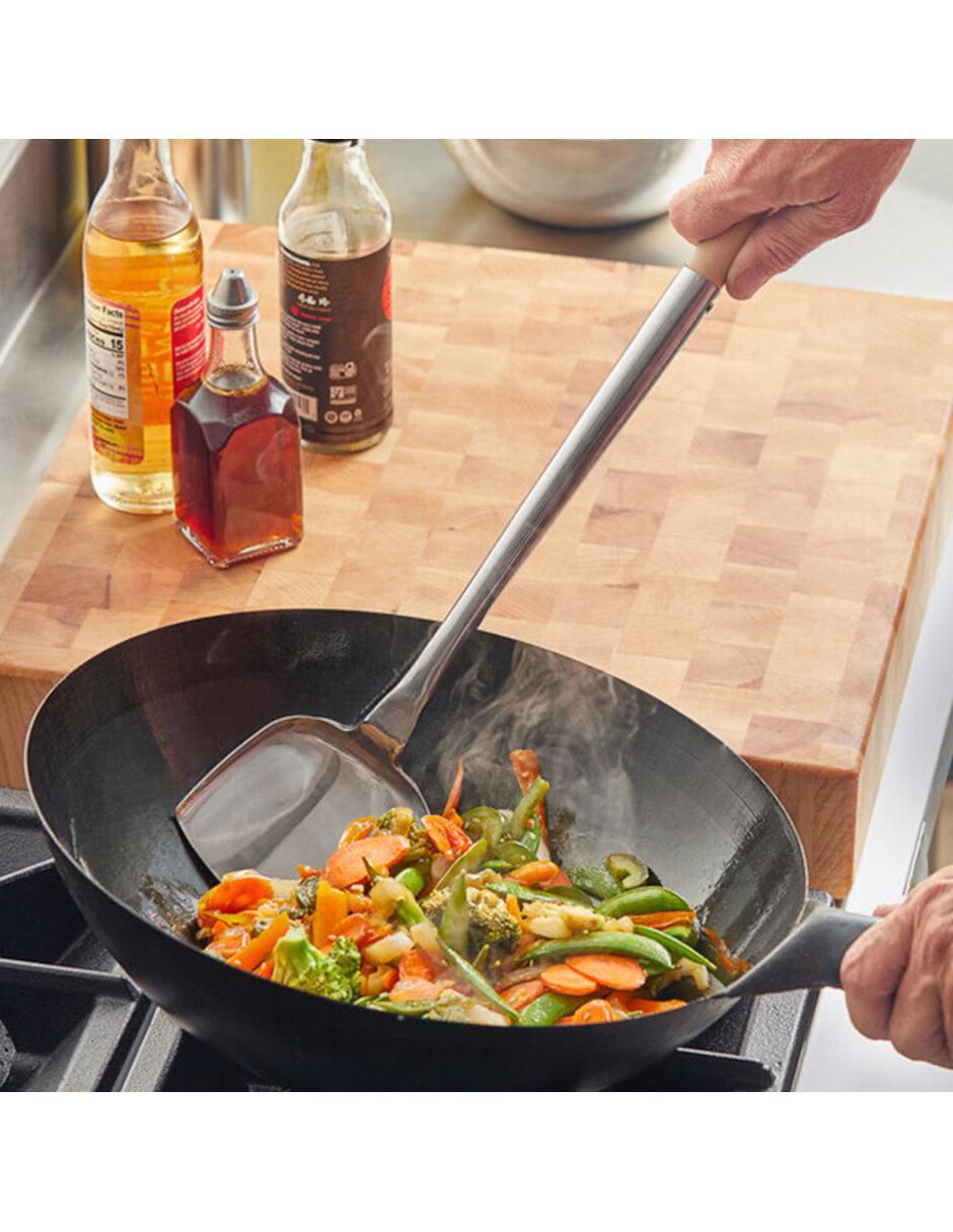Volteador Wok de acero inoxidable 3