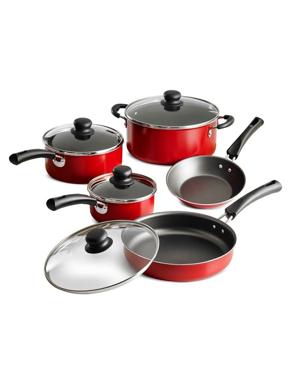Batería de cocina Simple Cooking de aluminio antiadherente convencional 9 piezas 1