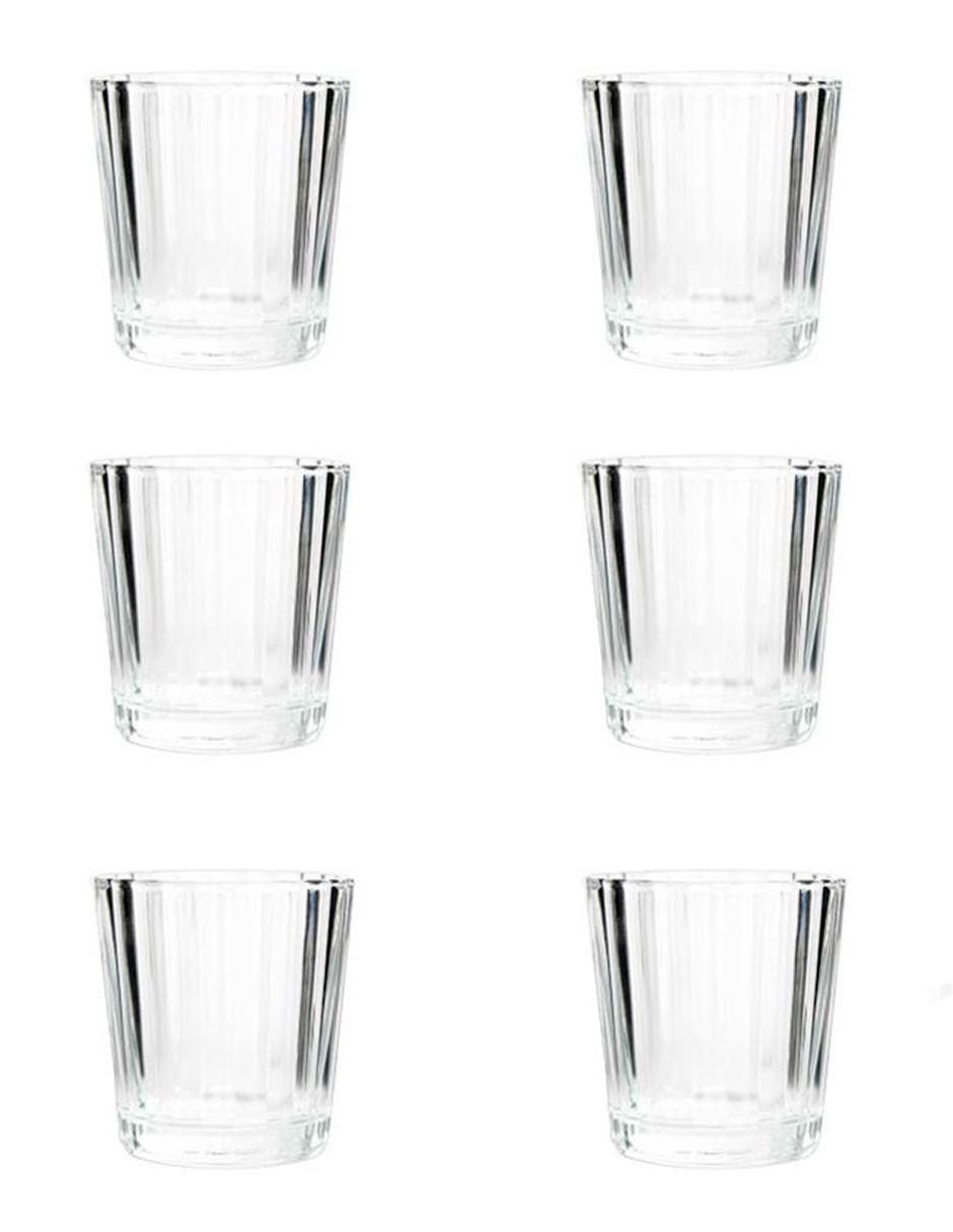 Set de tequileros de vidrio con 6 piezas 1
