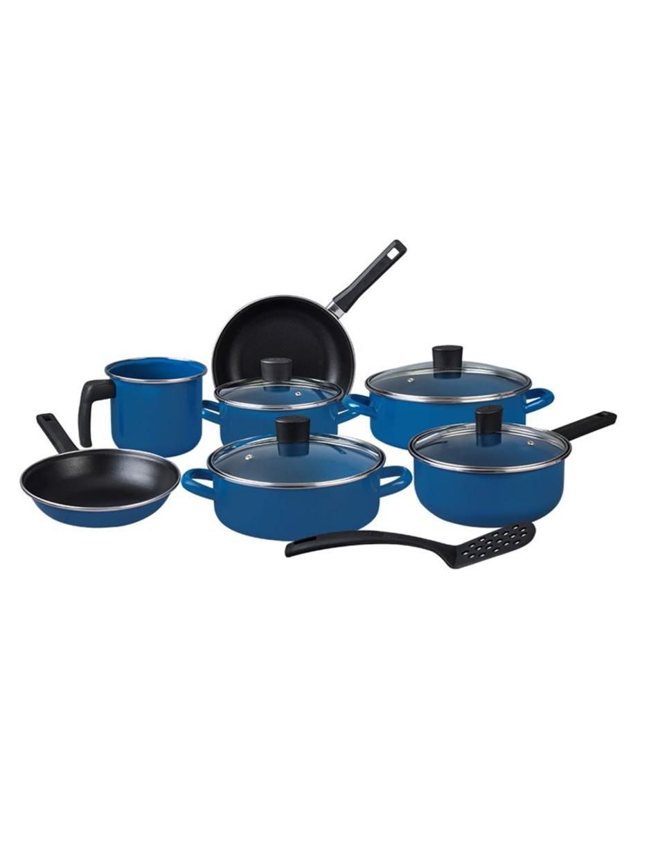 Batería de cocina Austria de peltre pesado antiadherente convencional 12 piezas
