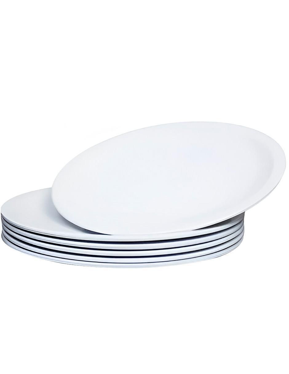 Plato postre de melamina 6 piezas