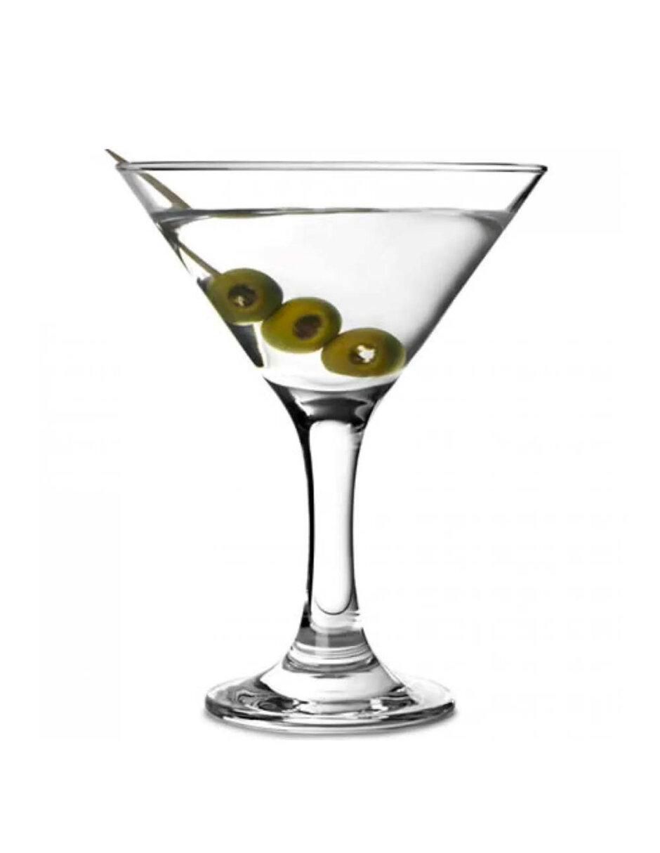 Set de copas para martini de vidrio 3