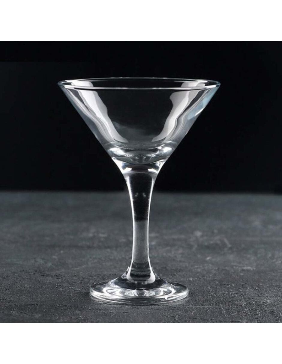 Set de copas para martini de vidrio 4