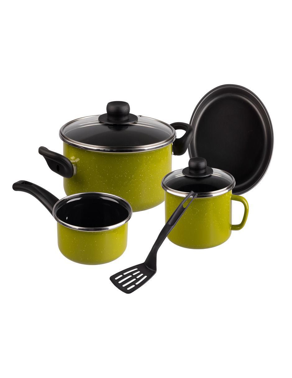 Batería de cocina Adana de acero 7 piezas Batería de cocina Adana de acero 7 piezas