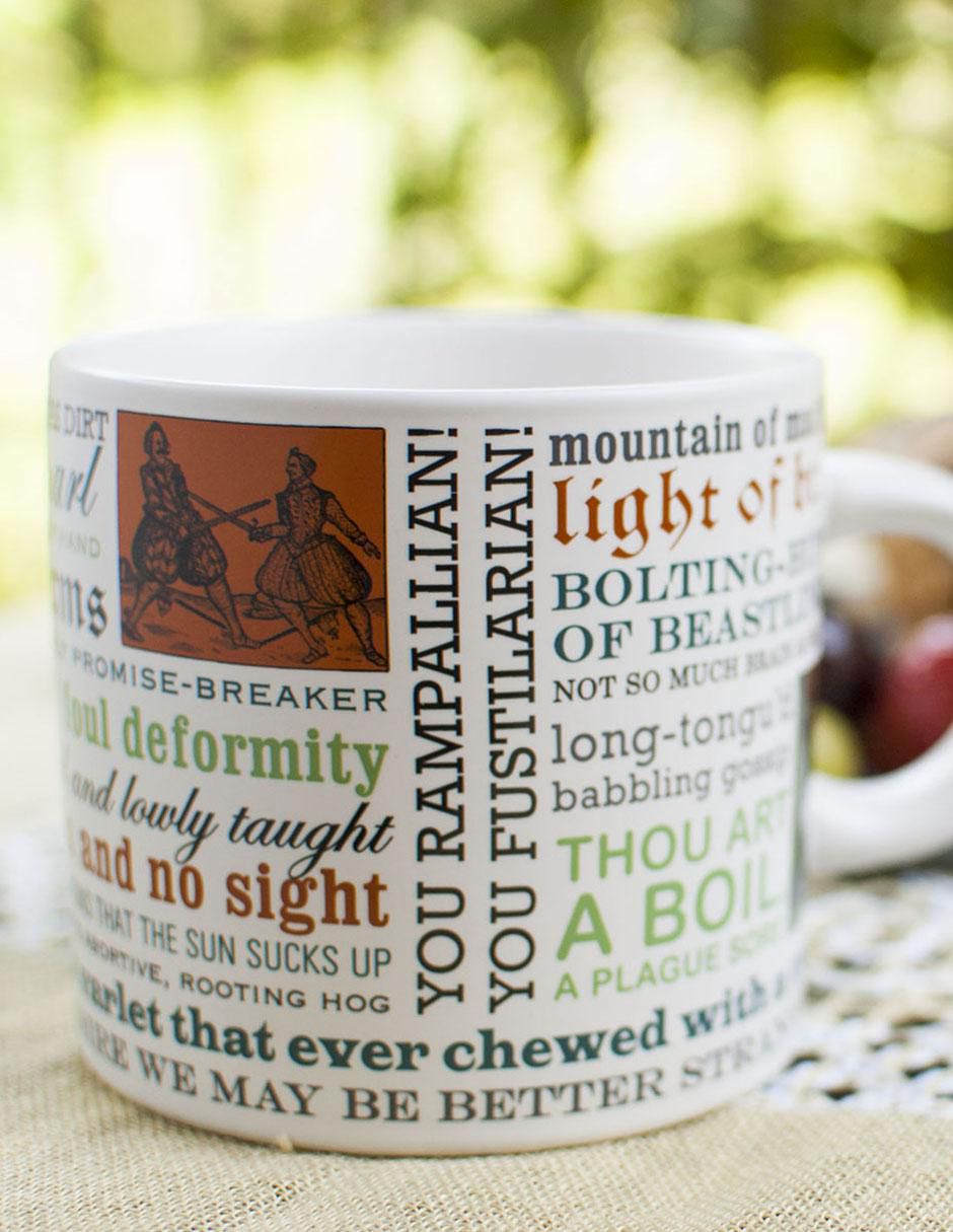 Taza de colección William Shakespeare artístico 4