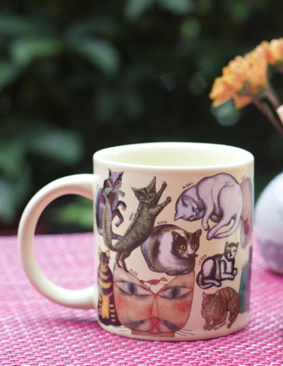 Taza de colección Gato Cheshire artística 7