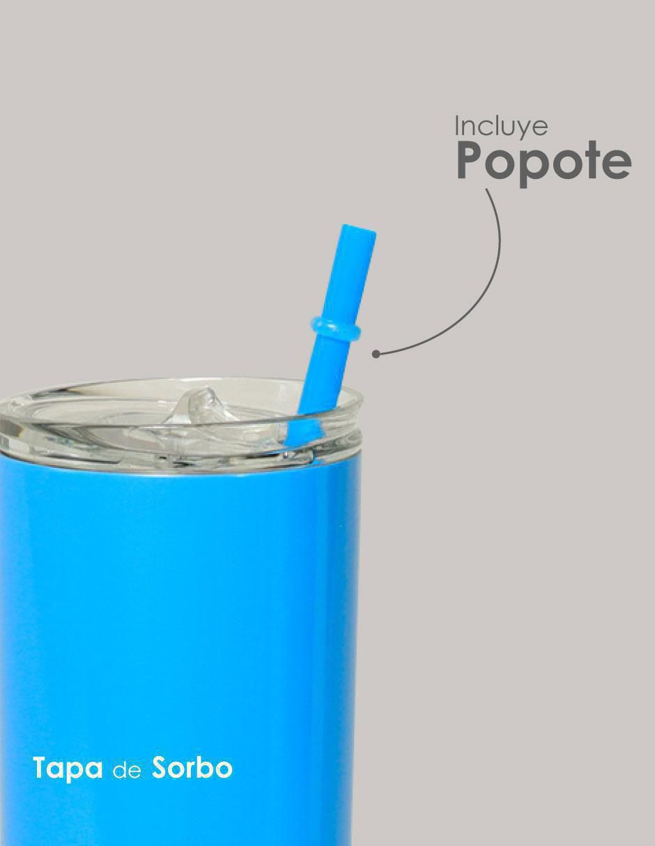 Termo de acero inoxidable con tapa a presión 591 ml 3