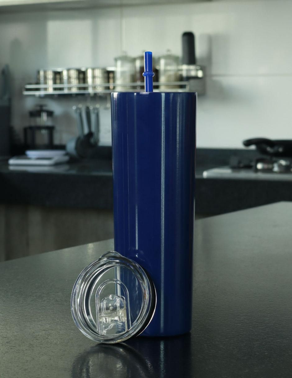 Termo de acero inoxidable con tapa a presión 591 ml 6