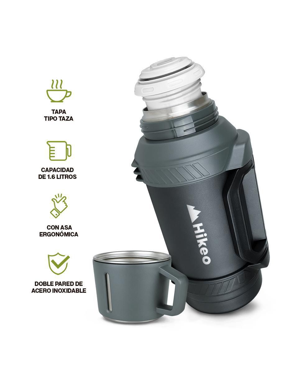 Termo de acero inoxidable con tapa a presión 1.6 L 2