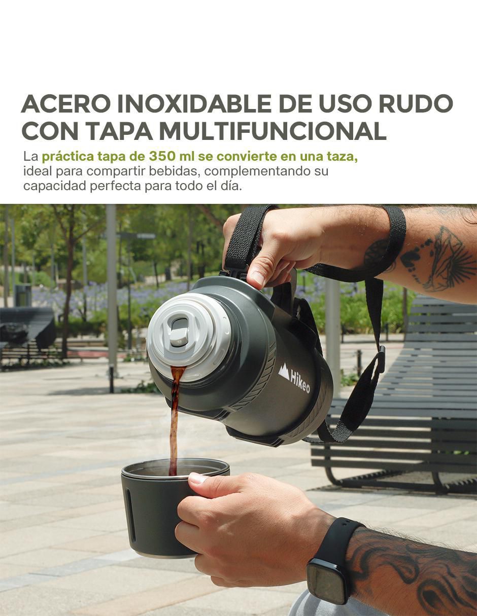 Termo de acero inoxidable con tapa a presión 1.6 L 4