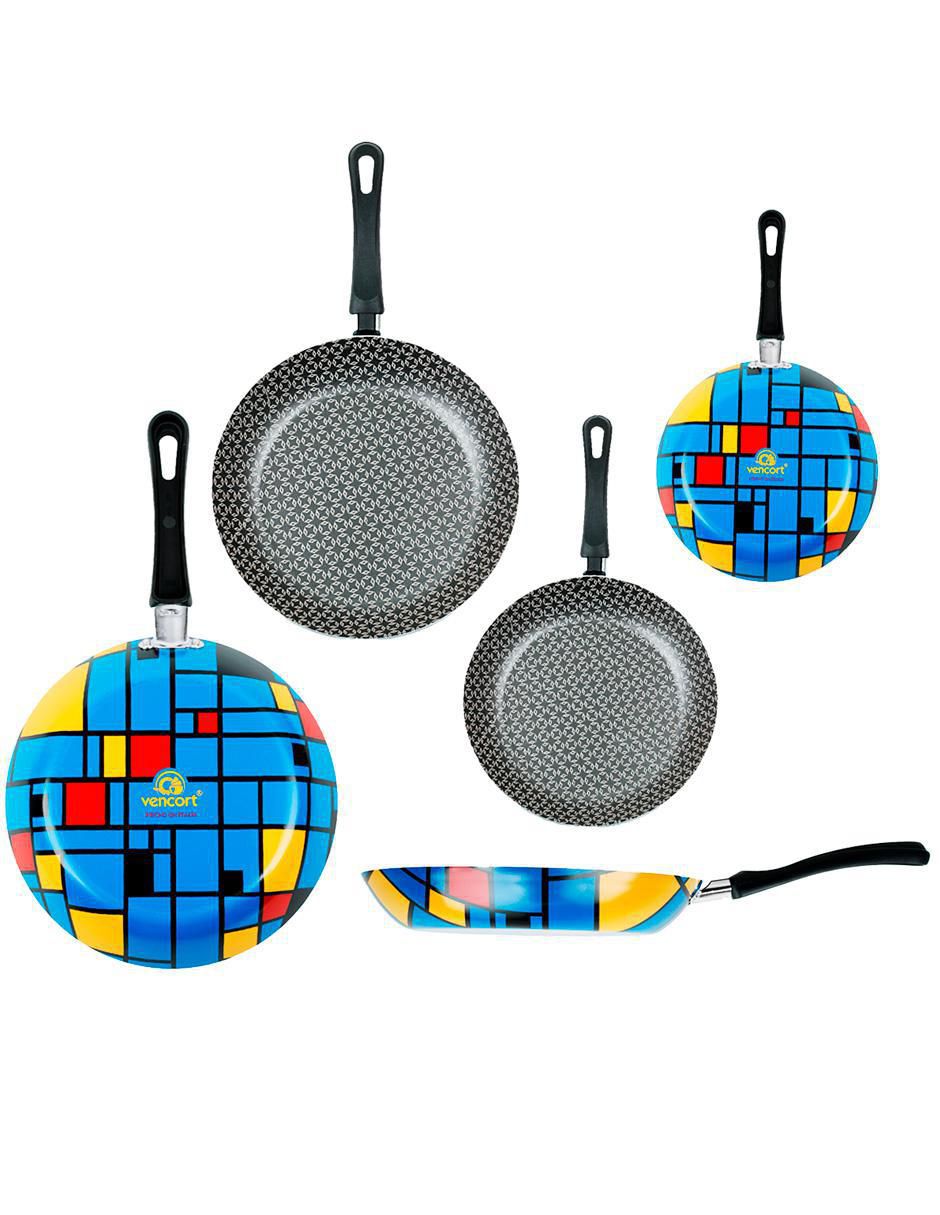 Set de sartenes de aluminio 5 piezas 2