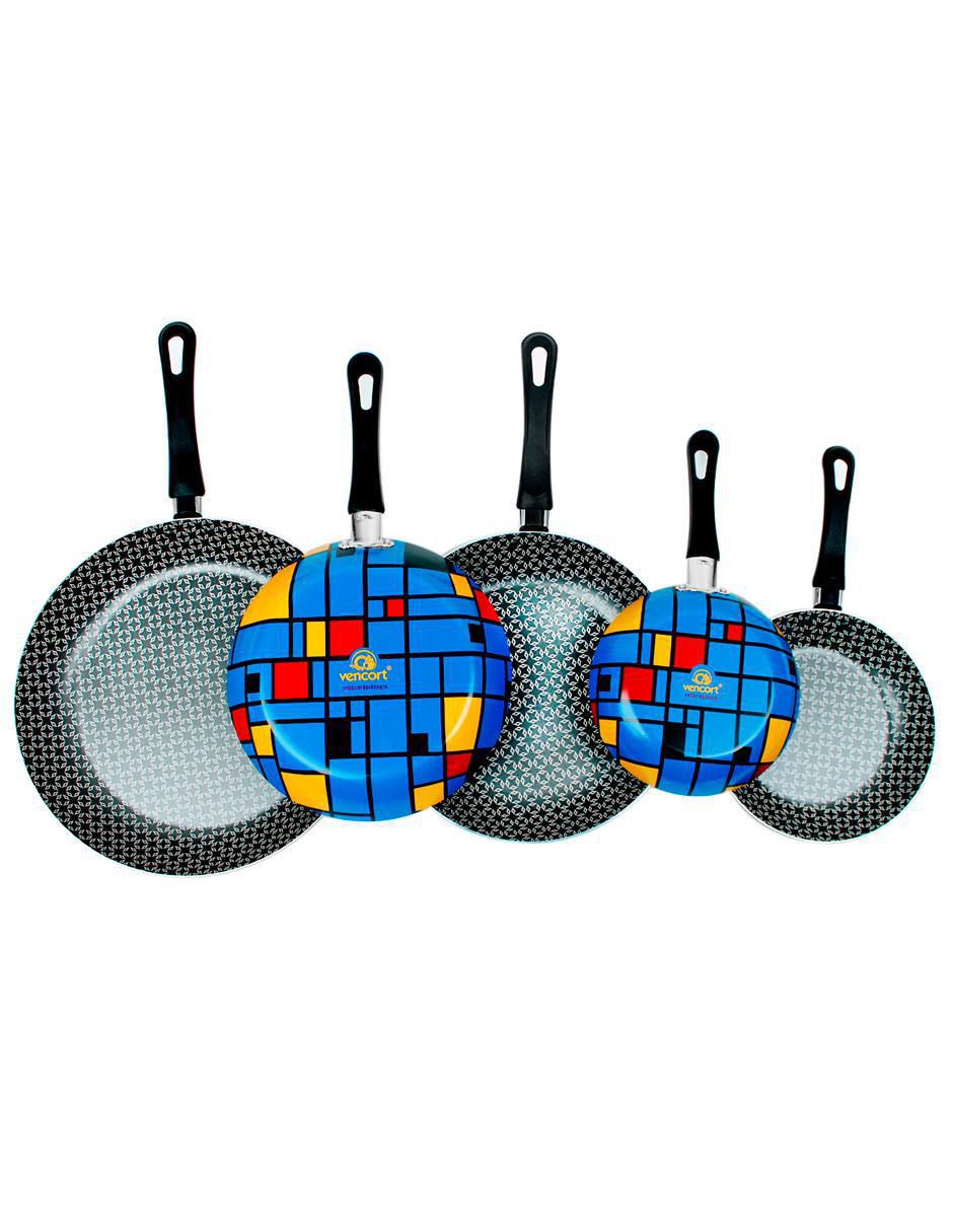 Set de sartenes de aluminio 5 piezas 3