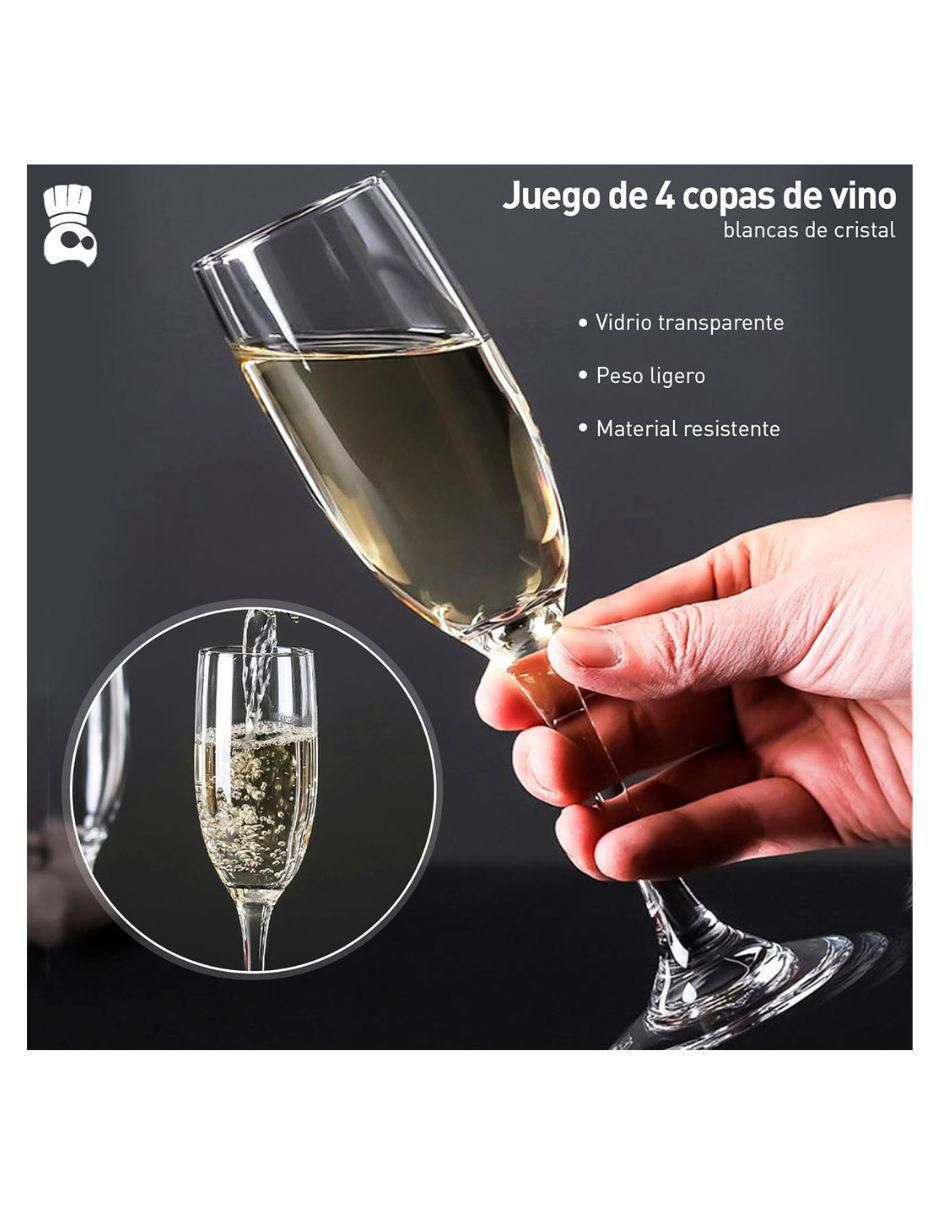Set de copas para flauta de vidrio 5