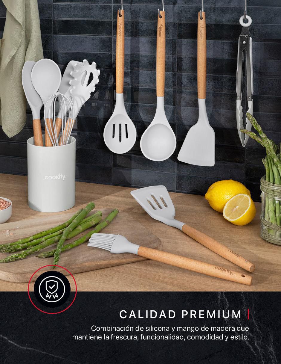 Set utensilios cookify "de" madera