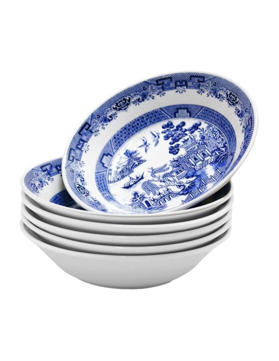 Plato sopa de cerámica 6 piezas 2