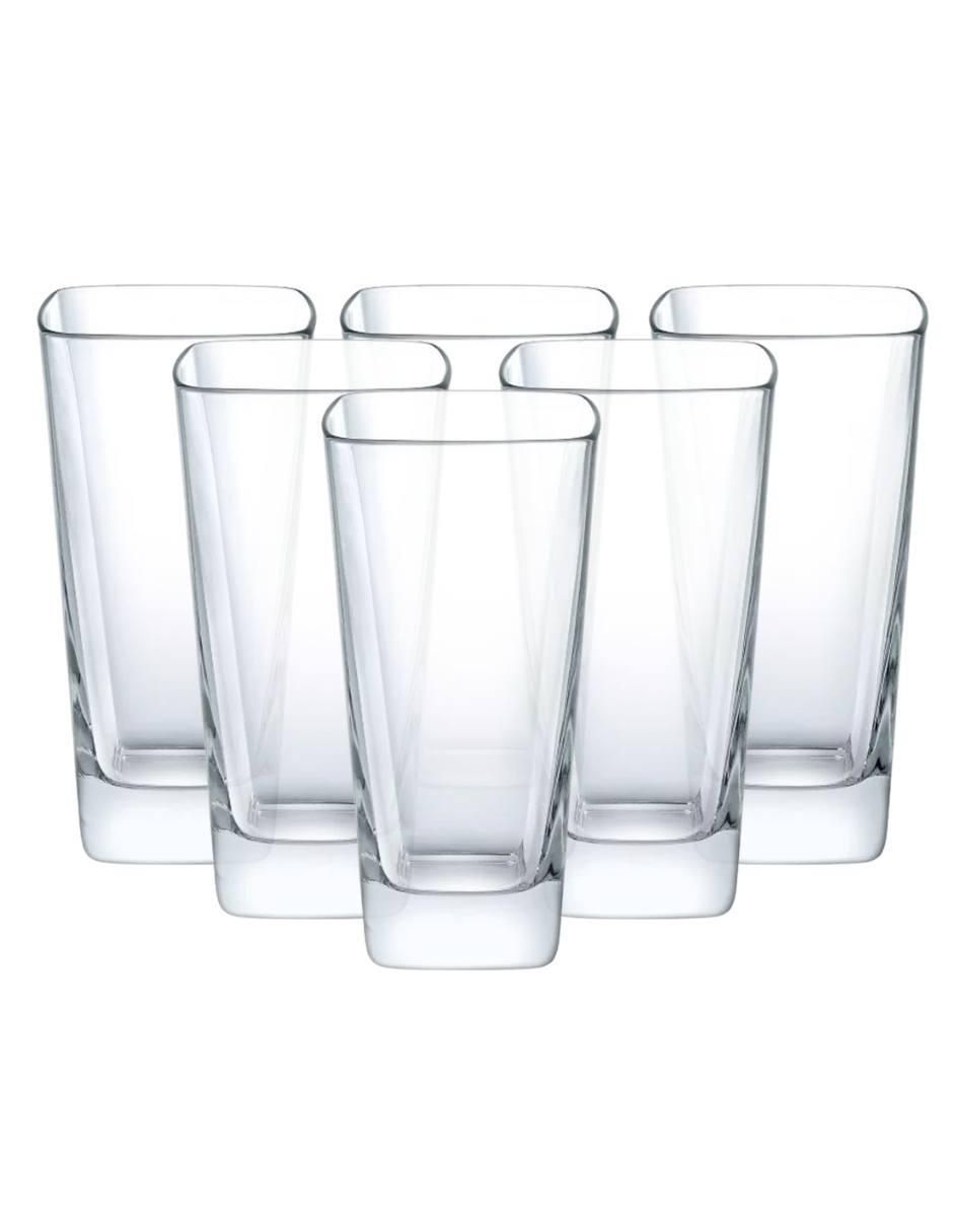 Set vasos Palladio de vidrio con 6 piezas