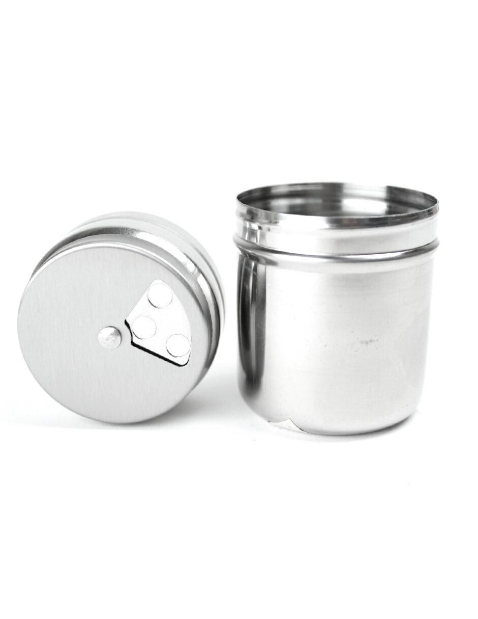 Set salero Vencort de acero inoxidable 3