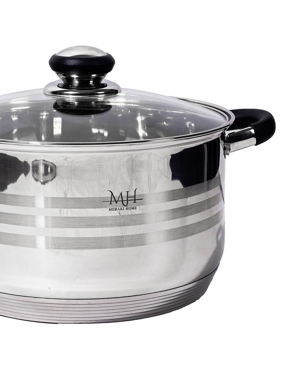Batería de cocina Atenea de acero inoxidable 12 piezas 4