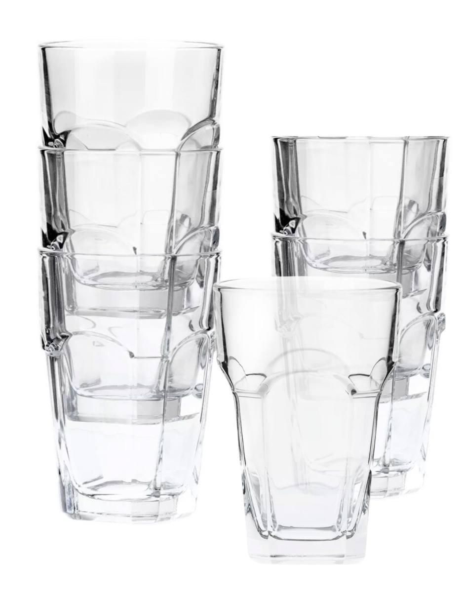 Set vasos San Marco de vidrio con 6 piezas