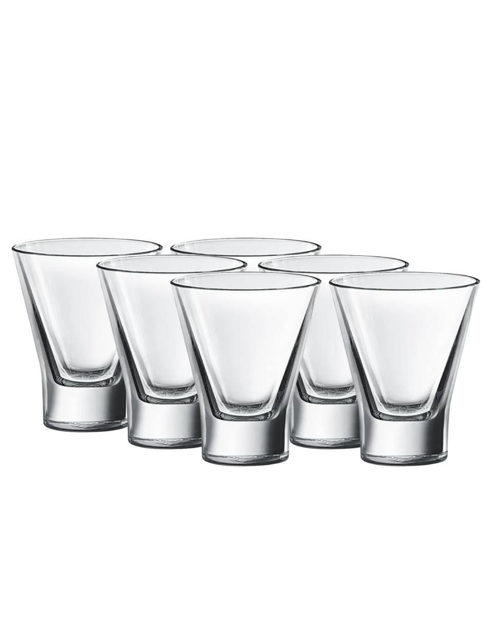 Set vasos Serie V de vidrio con 6 piezas Set vasos Serie V de vidrio con 6 piezas