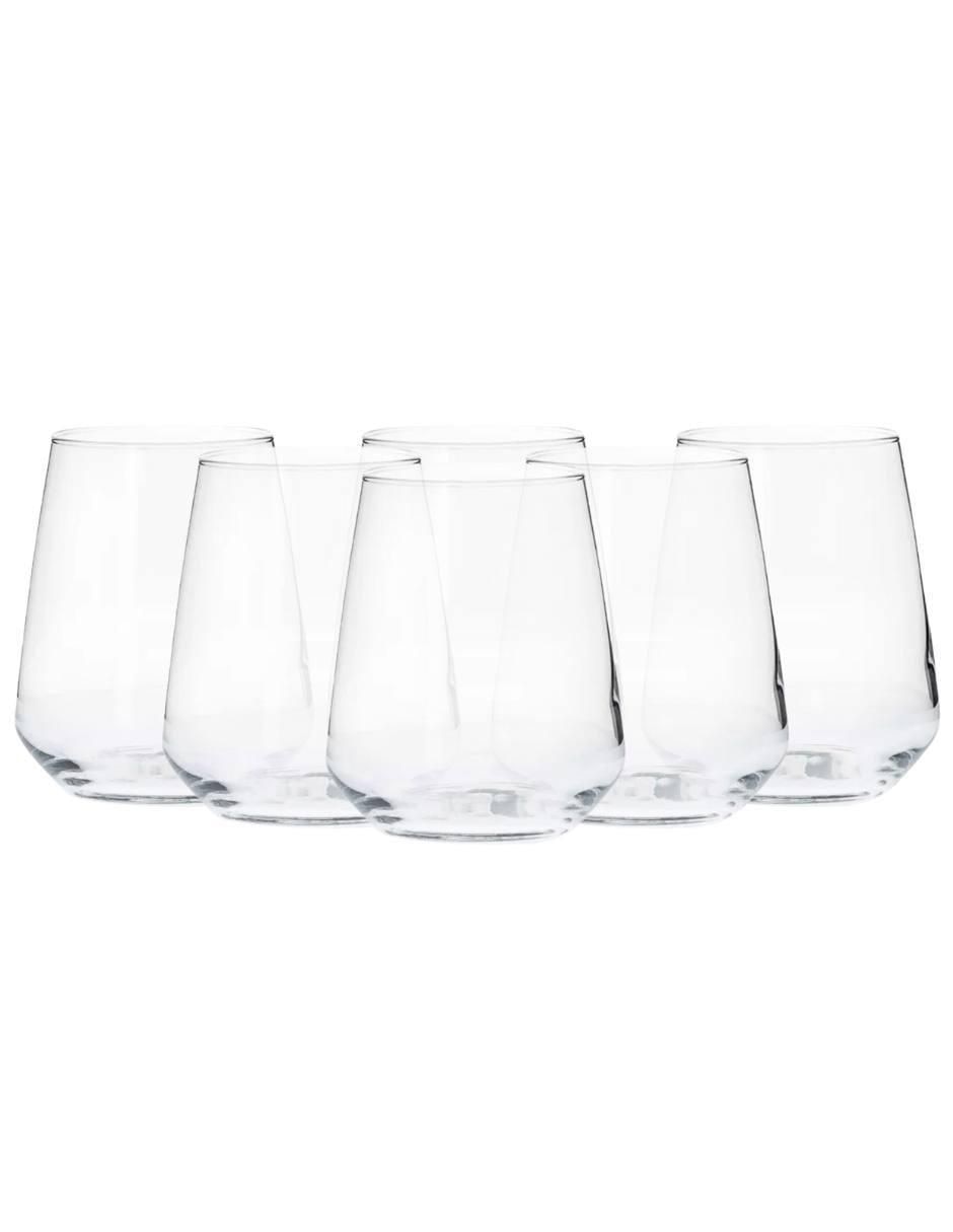 Set vasos Contea de vidrio con 6 piezas