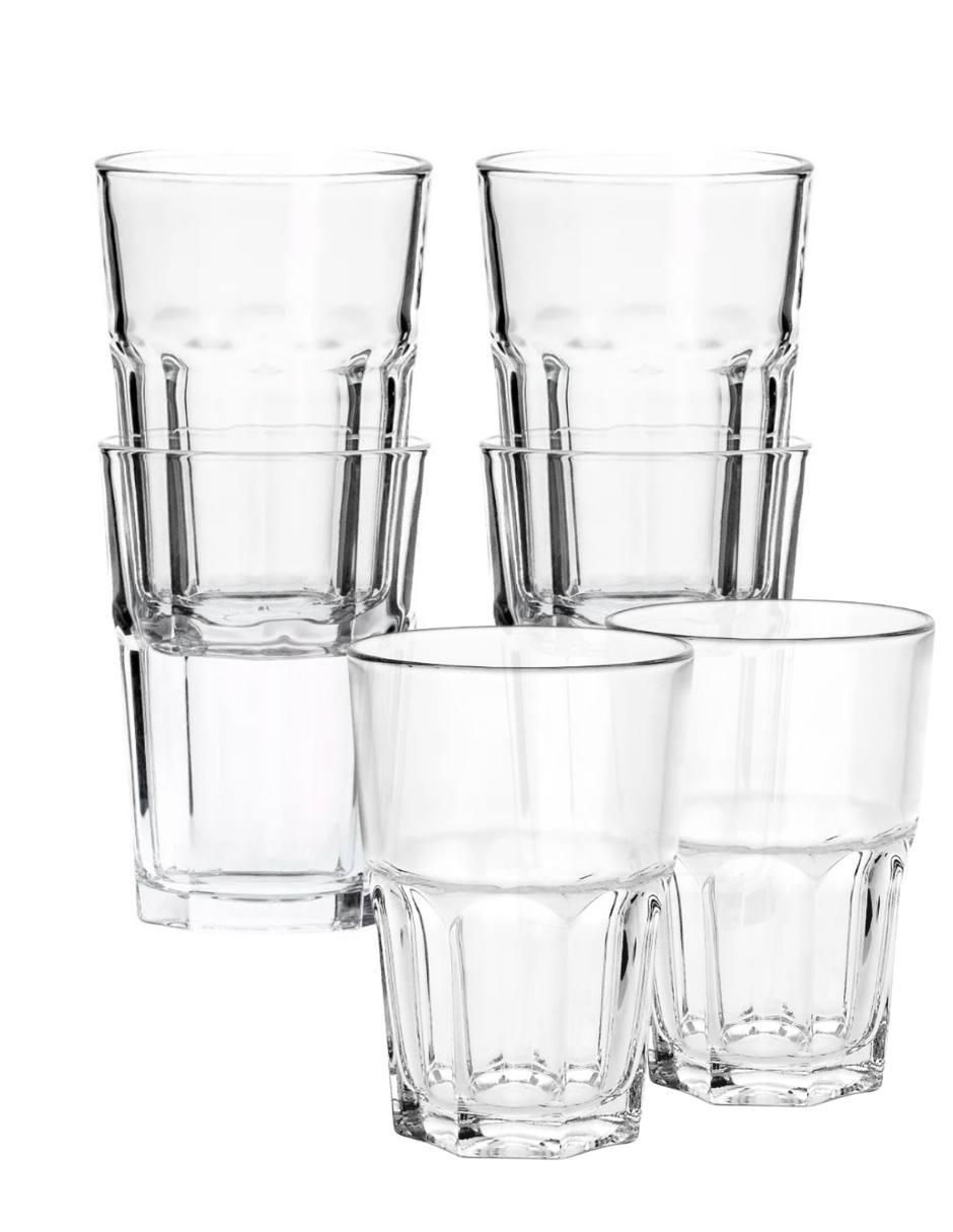 Set vasos London de vidrio con 6 piezas Set vasos London de vidrio con 6 piezas