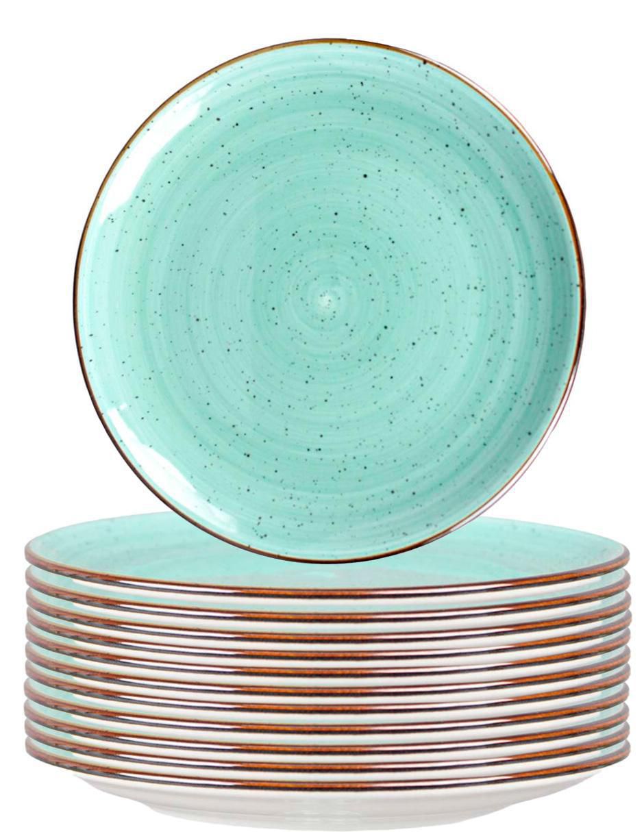 Plato postre de porcelana 12 piezas Plato postre de porcelana 12 piezas