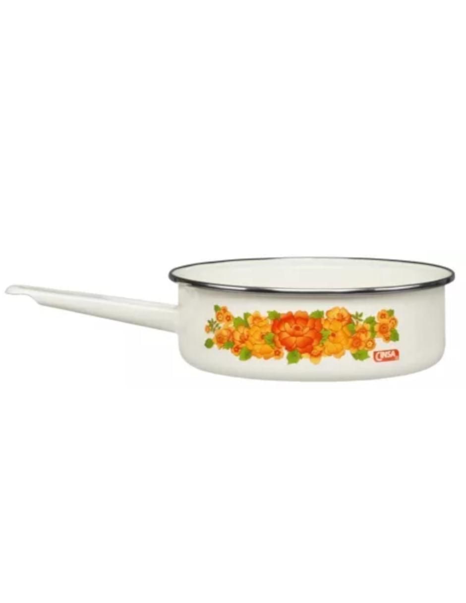 Batería de cocina Lesly Crema de acero vitrificado antiadherente cerámica 8 piezas 4