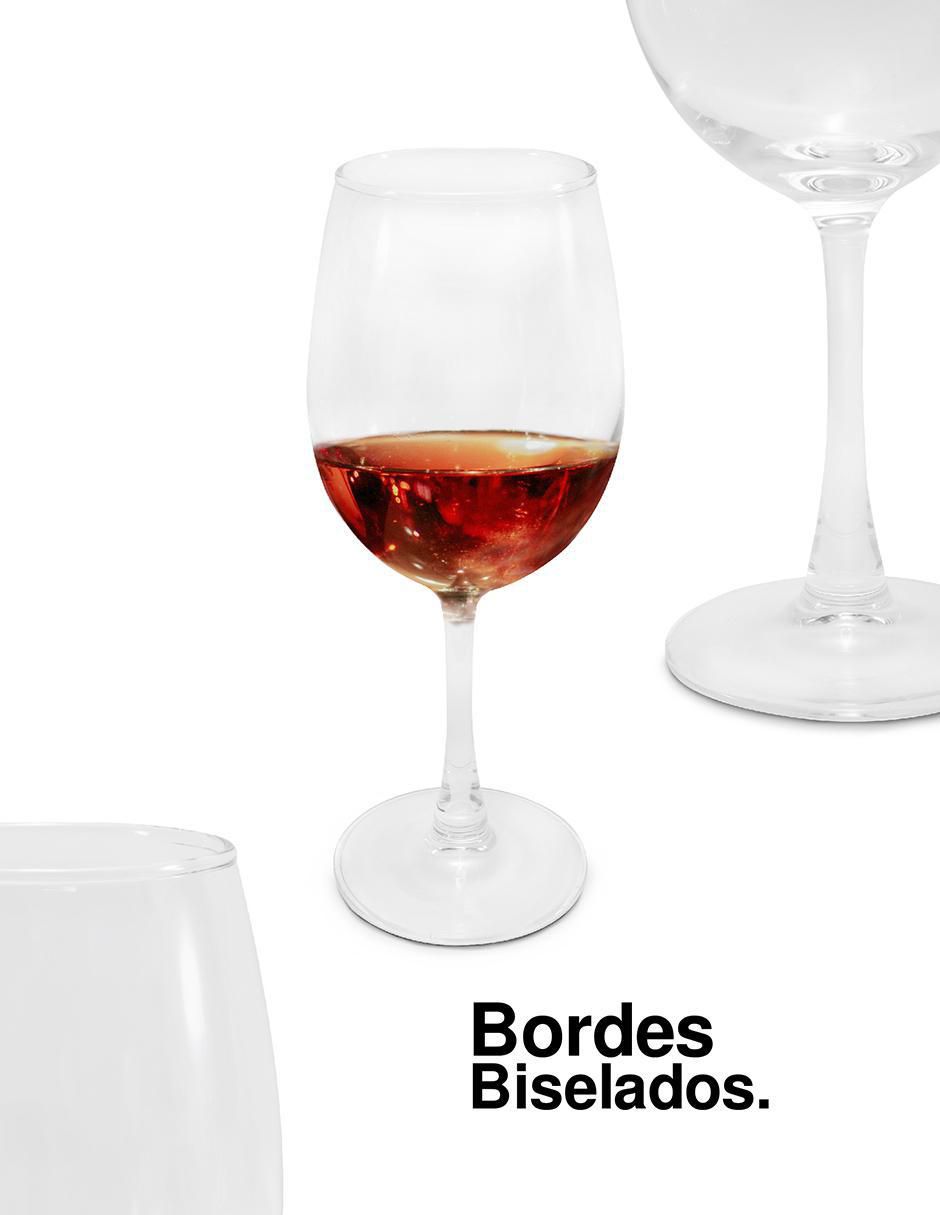 Set de copas para vino tinto de vidrio 4