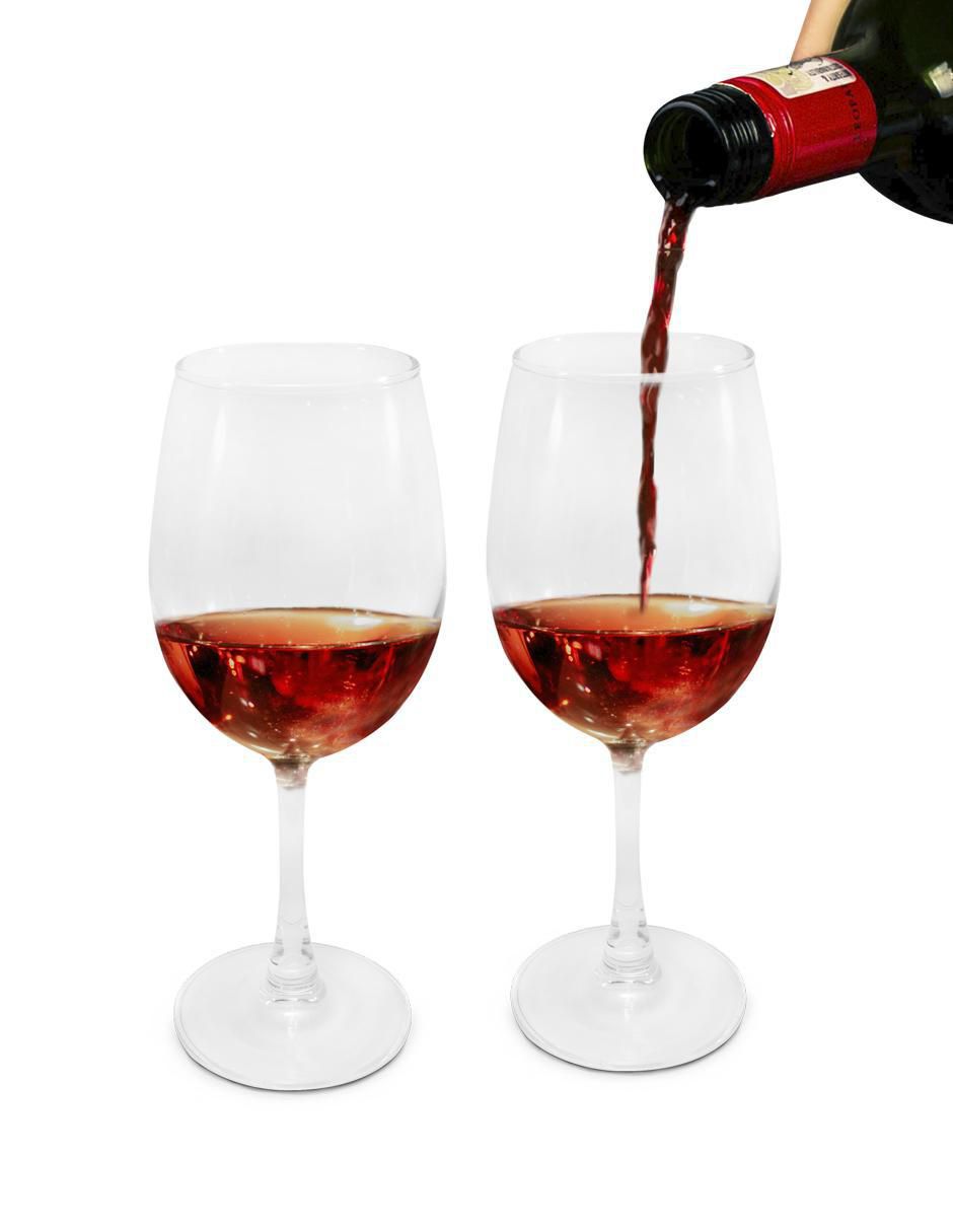 Set de copas para vino tinto de vidrio 5