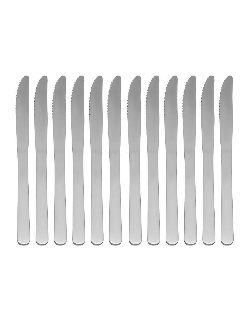 Set cubiertos Malva de acero inoxidable 12 piezas Set cubiertos Malva de acero inoxidable 12 piezas