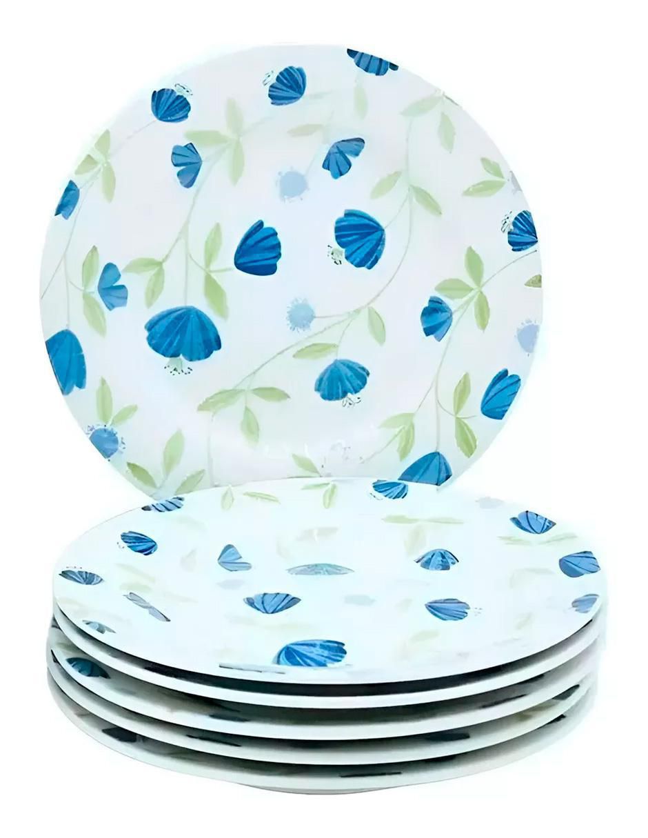 Plato postre de cerámica 6 piezas