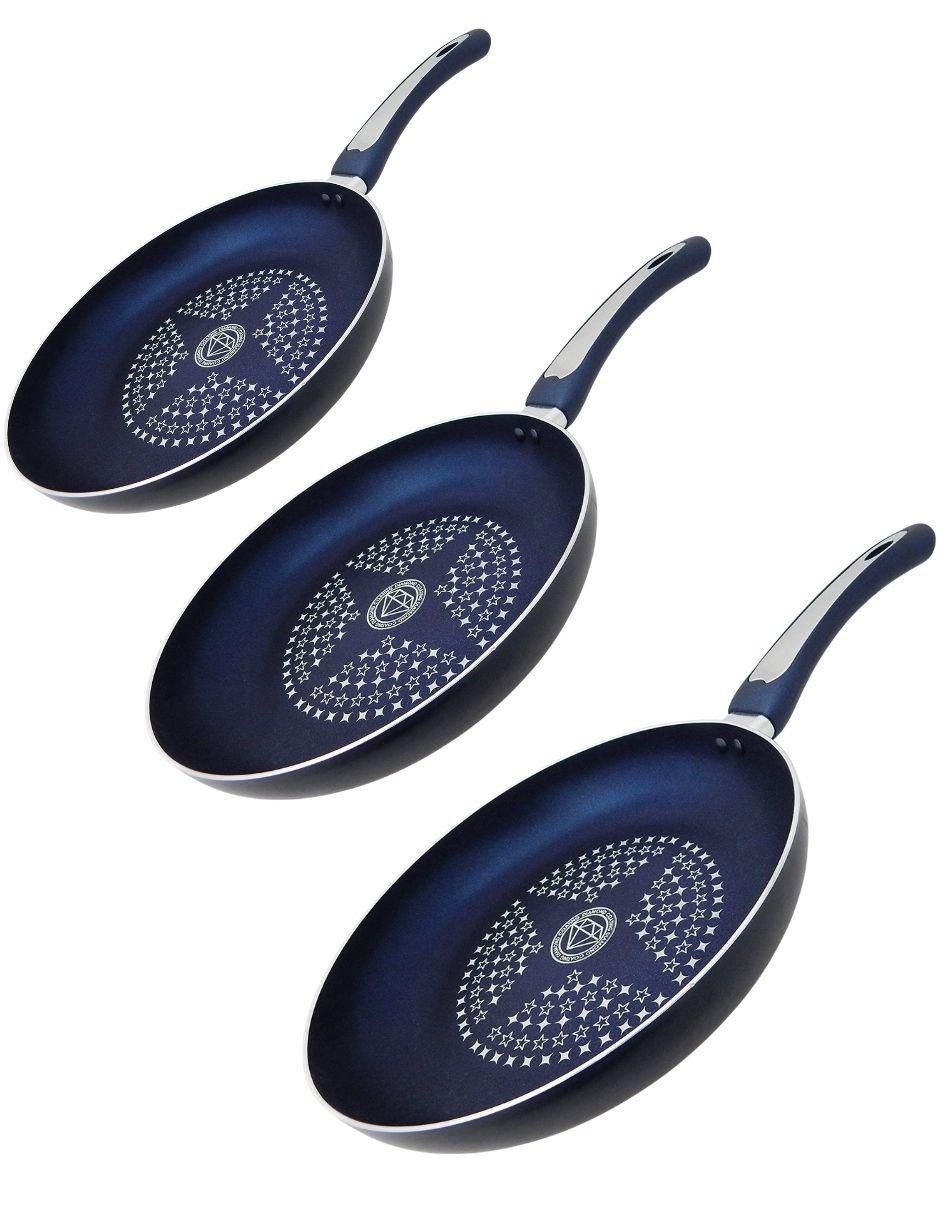 Set de sartenes Cooks Master de aluminio 3 piezas Set de sartenes Cooks Master de aluminio 3 piezas
