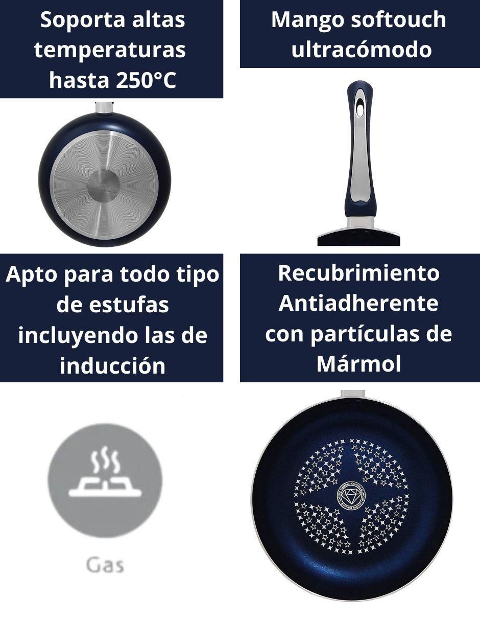 Set de sartenes Cooks Master de aluminio 3 piezas 2