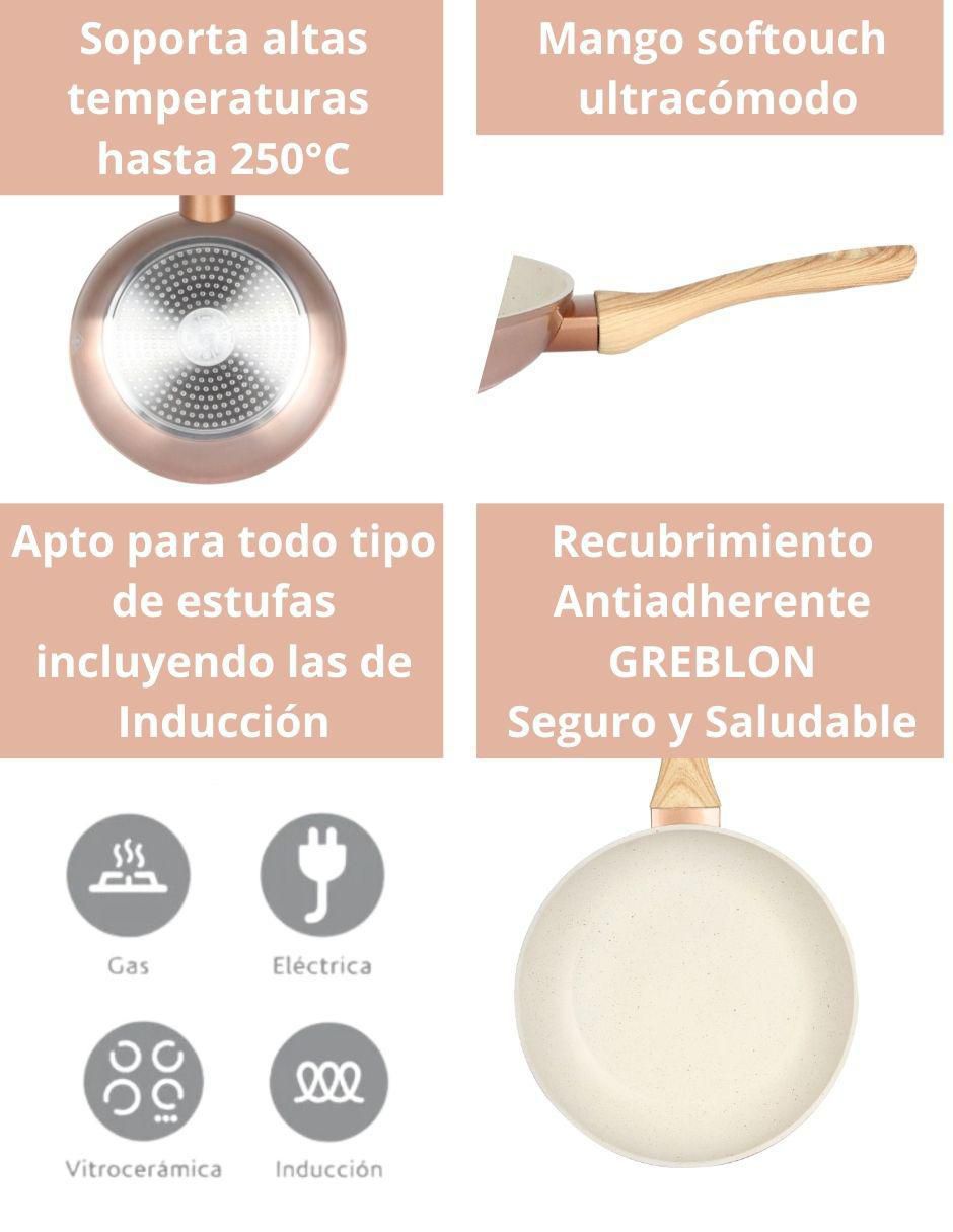 Set de sartenes de aluminio 3 piezas 4
