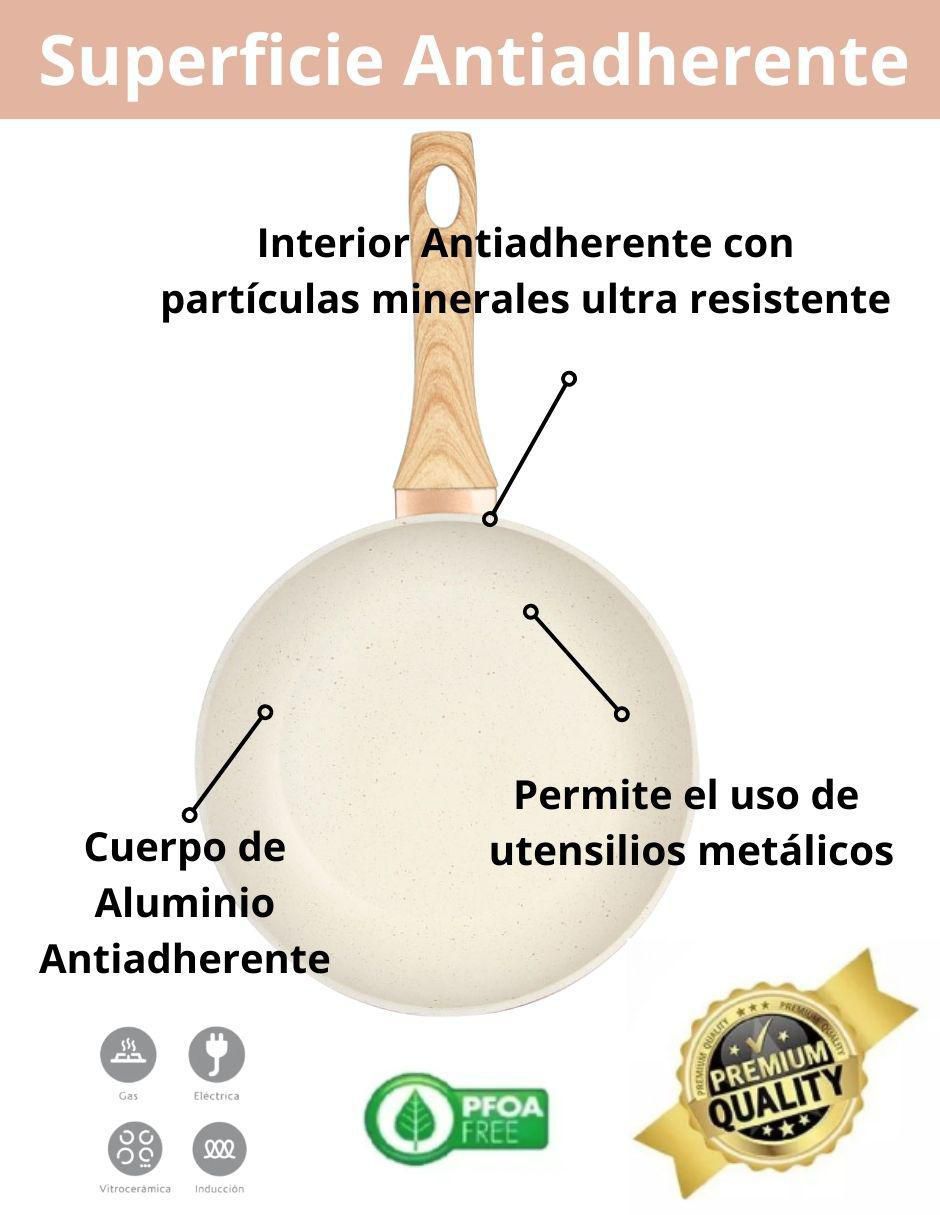 Set de sartenes de aluminio 3 piezas 6
