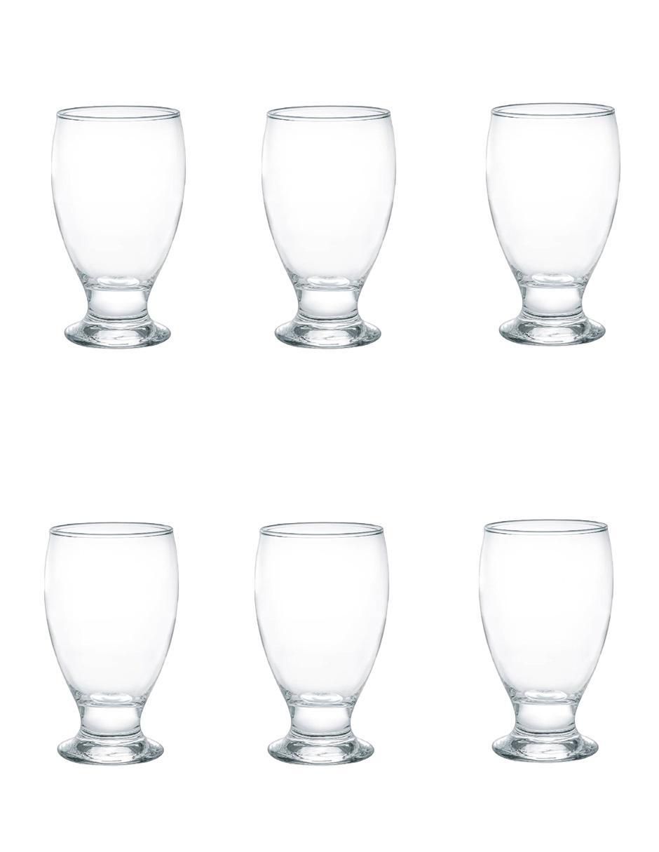 Set vasos de vidrio con 6 piezas