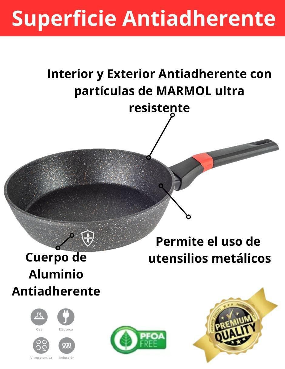 Set de sartenes Marmol de aluminio 3 piezas 3