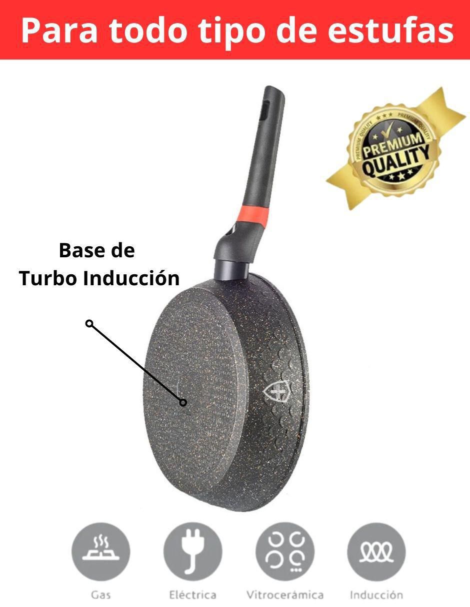 Set de sartenes Marmol de aluminio 3 piezas 4