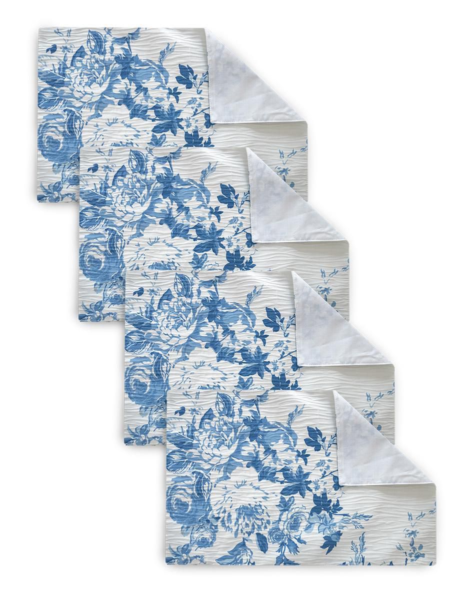 Set mantel individual rectangular de poliéster Set 4 Manteles Tivoli