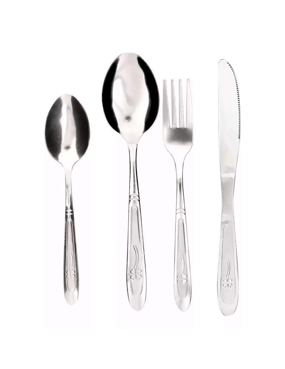 Set cubiertos de acero inoxidable 24 piezas 2
