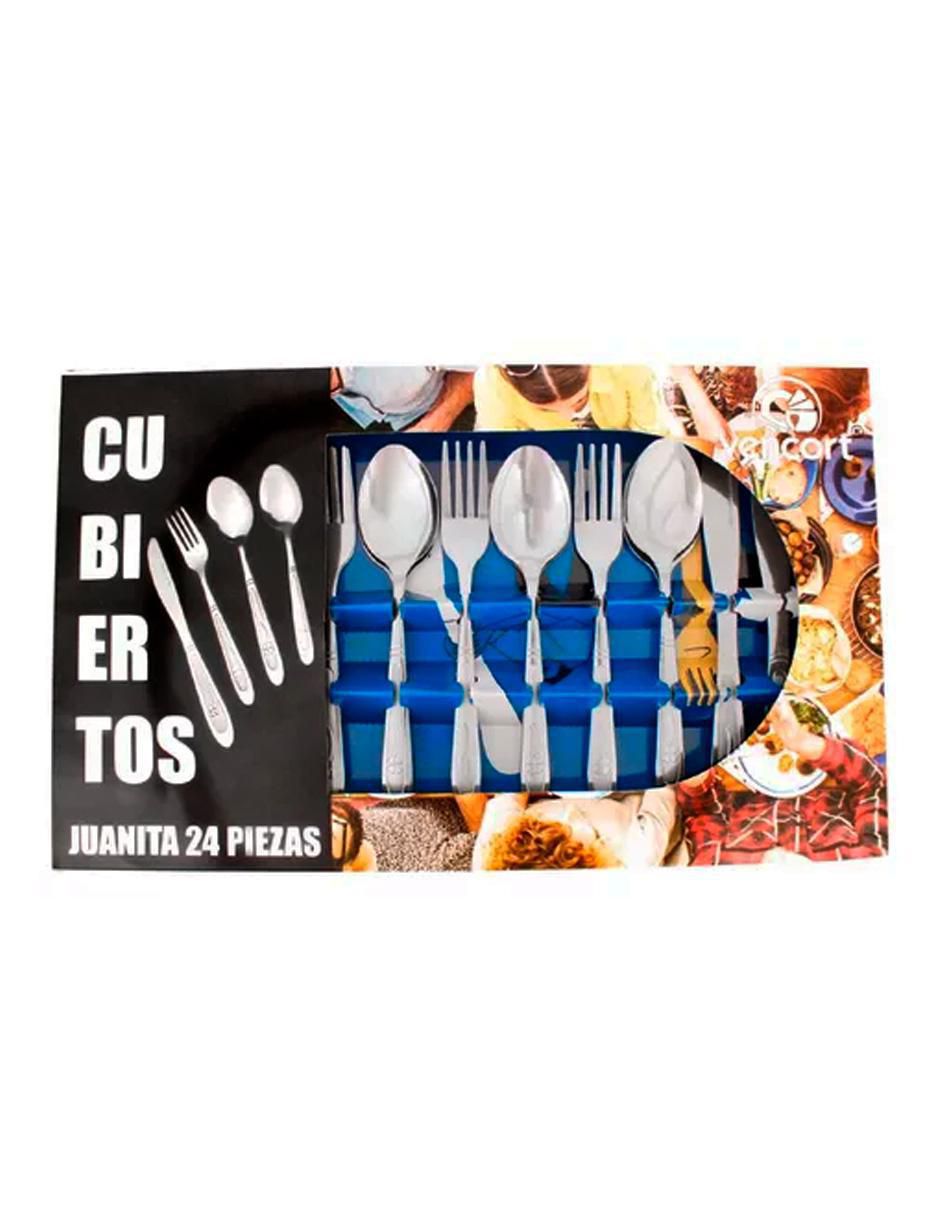 Set cubiertos de acero inoxidable 24 piezas 3