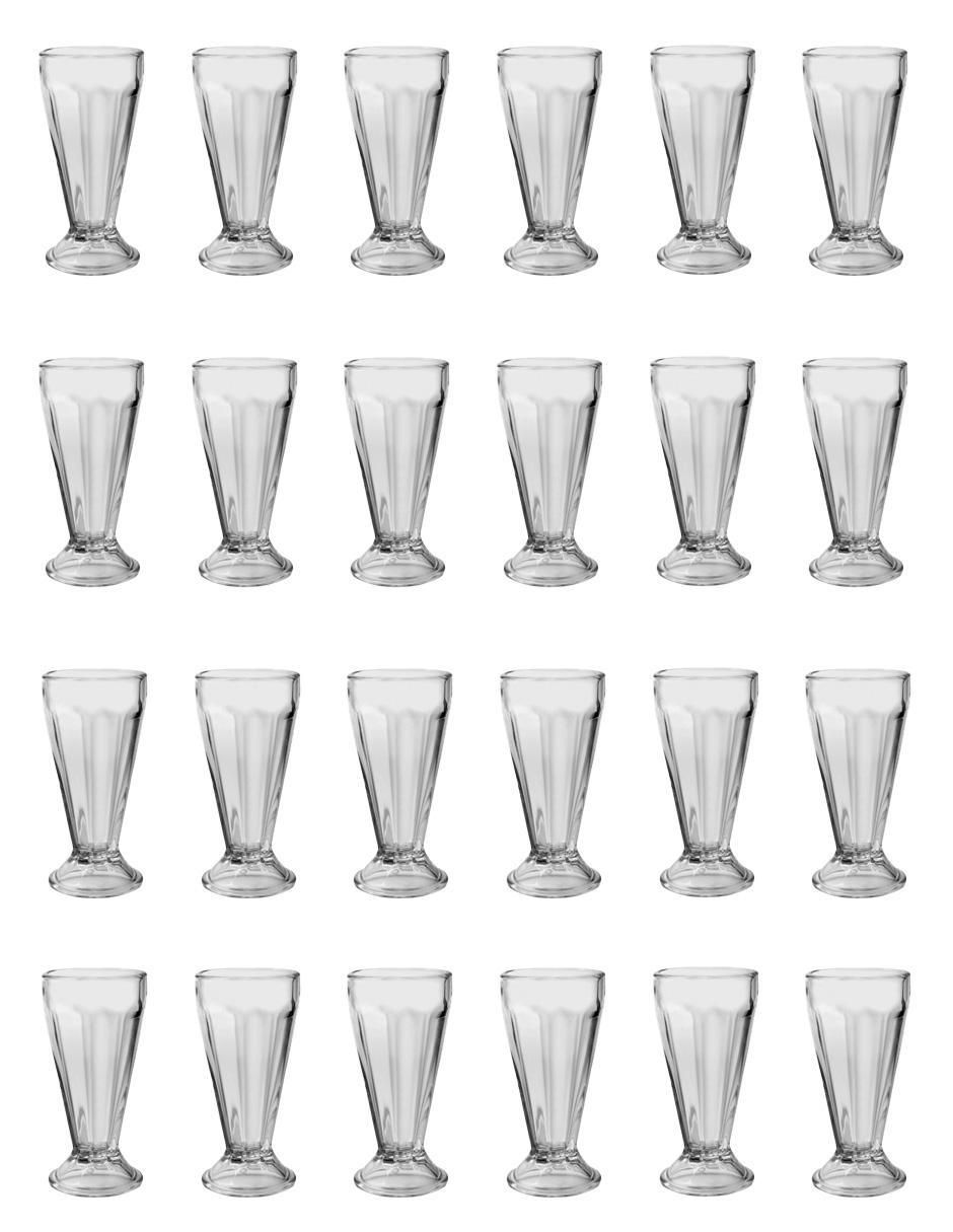 Set de copas para malteada de vidrio