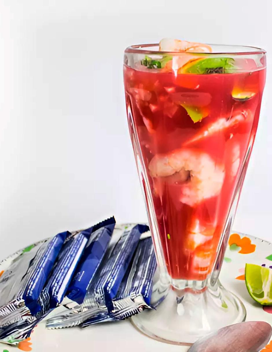 Set de copas para malteada de vidrio 3