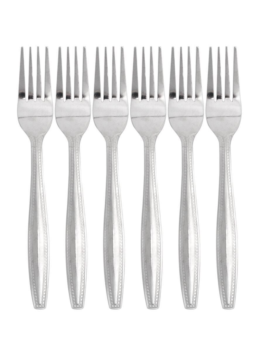 Set tenedor para uso principal de acero inoxidable 2