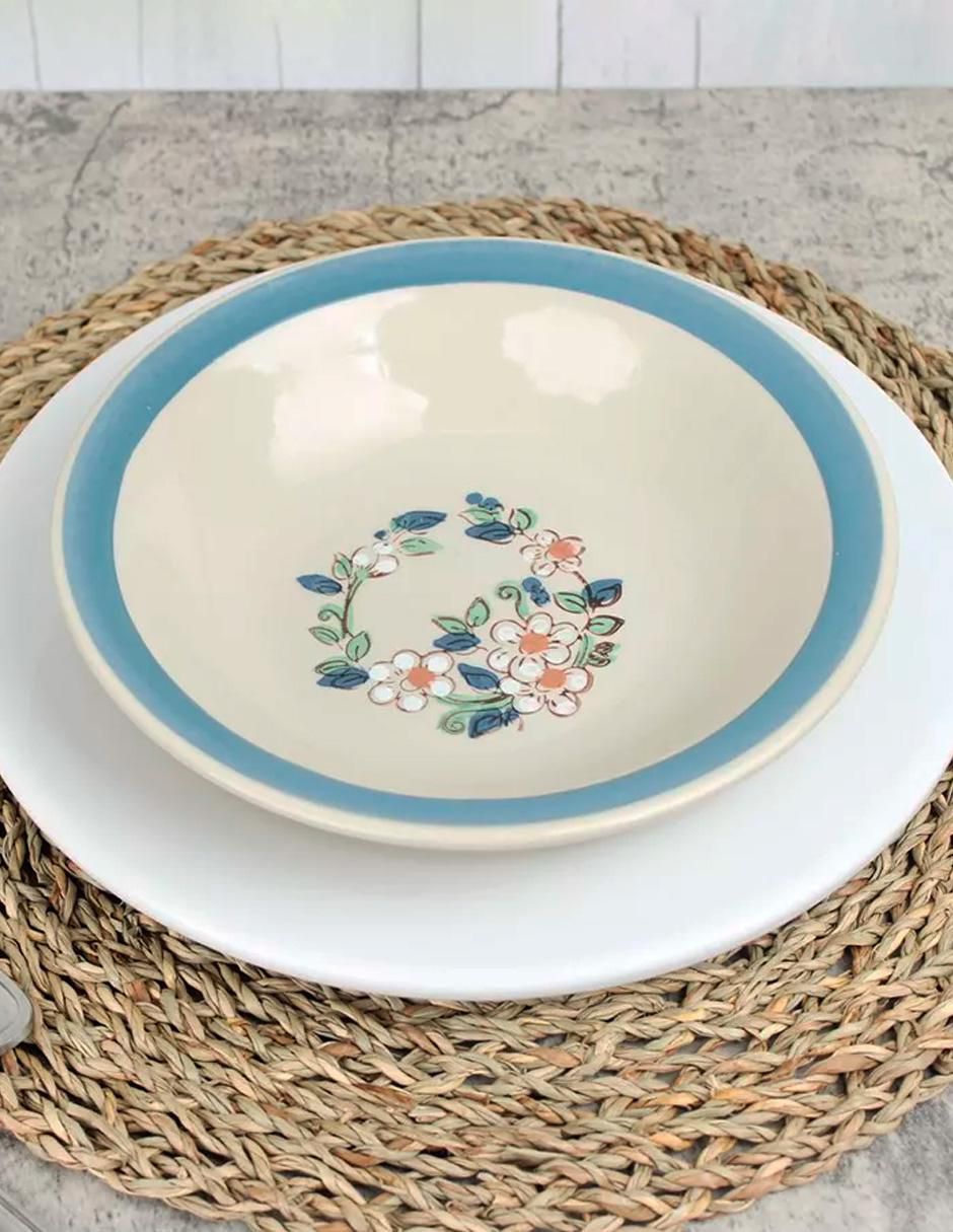 Plato sopa de cerámica 6 piezas 3