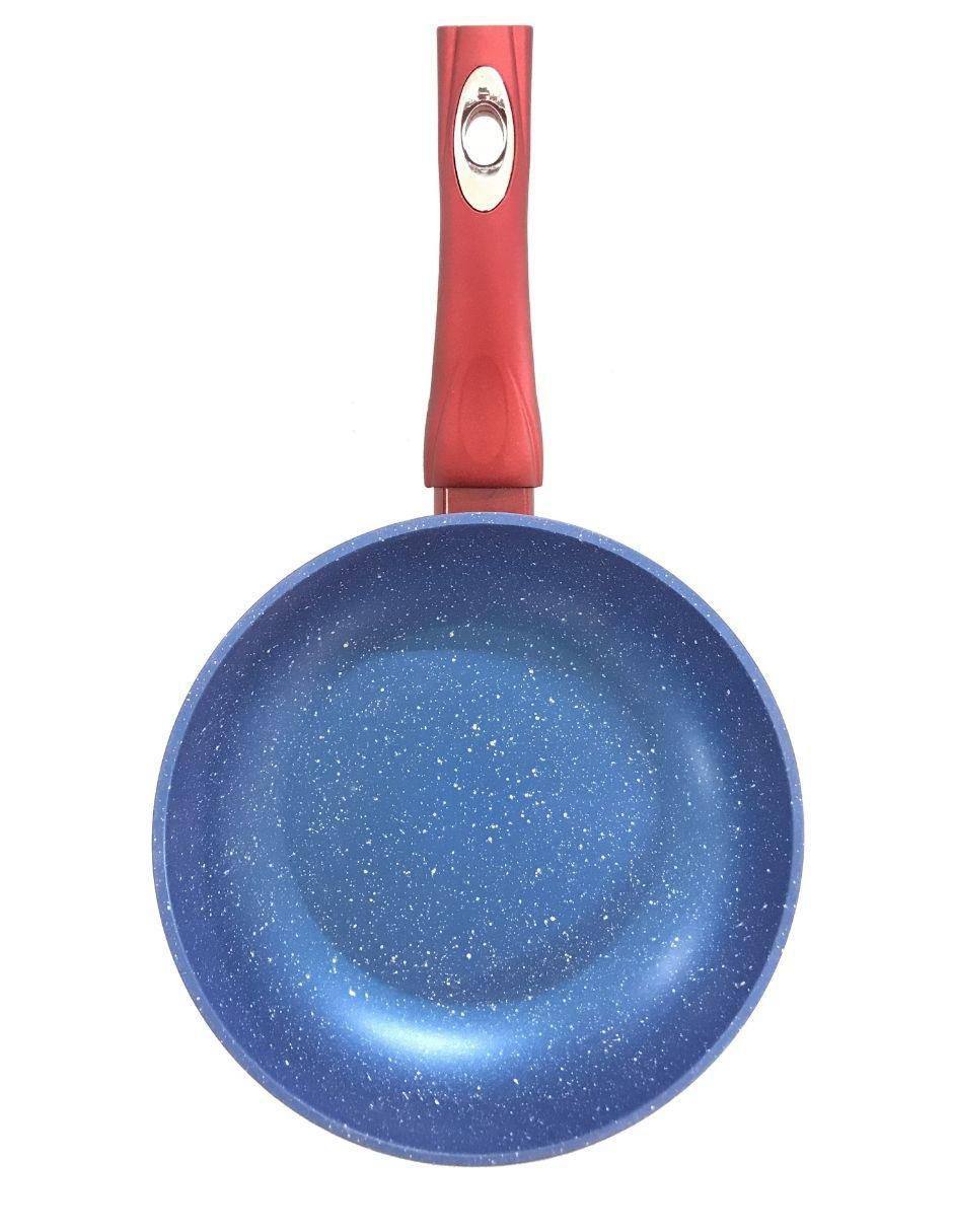 Set de sartenes Silver Blue Red de aluminio 3 piezas 10