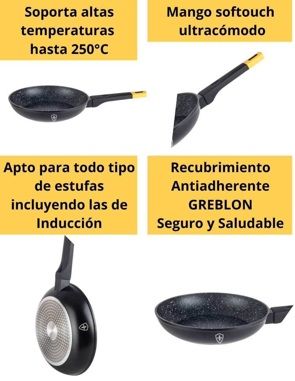 Set de sartenes de aluminio esmaltado 3 piezas 2