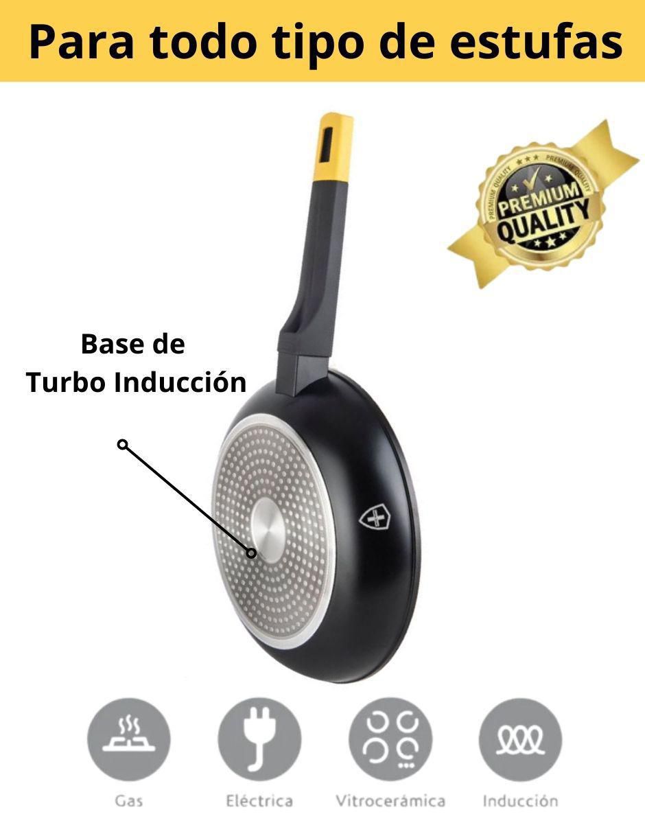 Set de sartenes de aluminio esmaltado 3 piezas 4