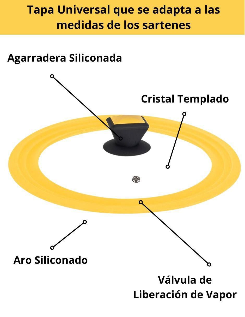 Set de sartenes de aluminio esmaltado 3 piezas 5